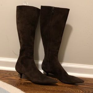 Suede Prada Boots
